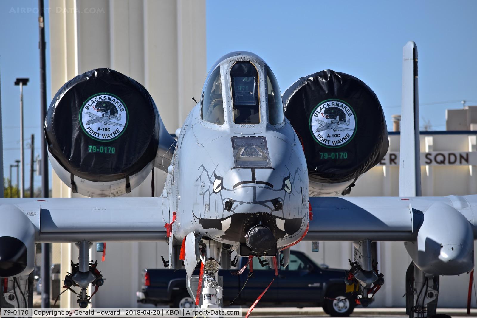 79-0170, 1979 Fairchild Republic A-10C Thunderbolt II C/N A10-0434, Parked on the Idaho ANG ramp. From the 122nd Fighter Wing 