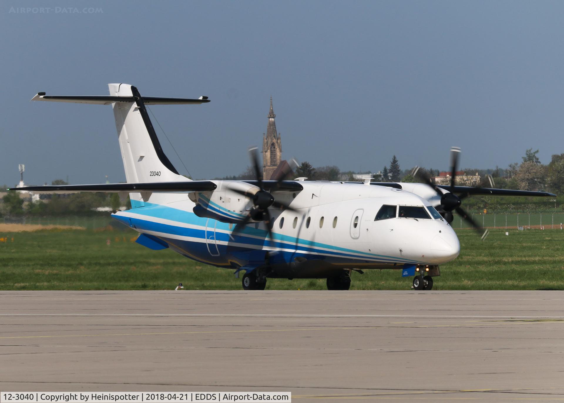 12-3040, 1995 Dornier C-146A Wolfhound (328) C/N 3040, 12-3040 at Stuttgart Airport.