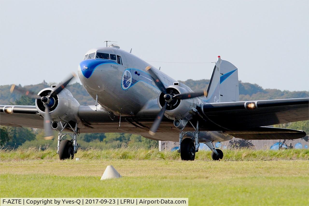 F-AZTE, 1943 Douglas C-47A-1-DL  Skytrain C/N 9172, Douglas C-47A Skytrain, Taxiing, Morlaix-Ploujean airport (LFRU-MXN) Air show 2017