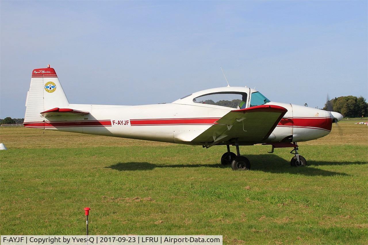 F-AYJF, 1948 Ryan Navion A C/N NAV-4-1269, Ryan Navion, Taxiing, Morlaix-Ploujean airport (LFRU-MXN) Air show 2017