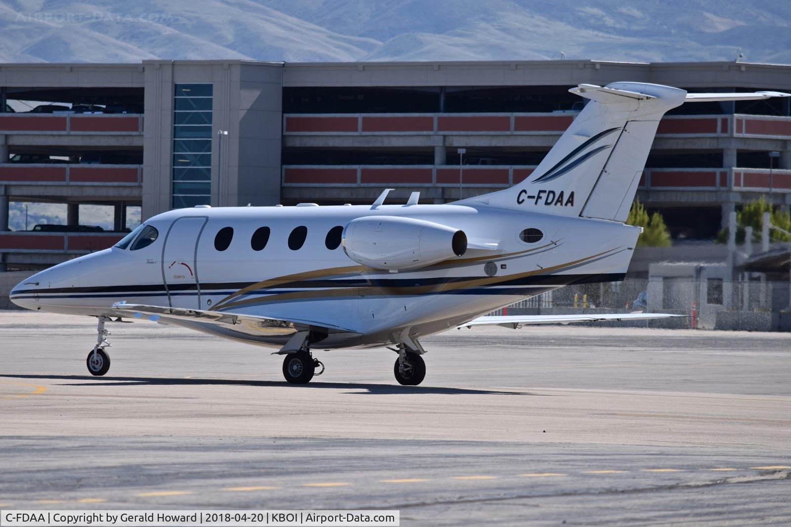 C-FDAA, 2003 Beech 390 Premier 1 C/N RB-58, Taxiing on the north GA ramp to parking.