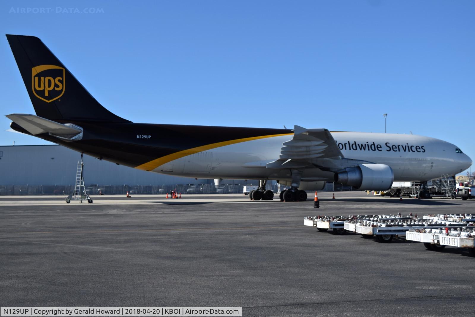 N129UP, 2001 Airbus A300F4-622R C/N 0813, Parked on the UPS ramp.