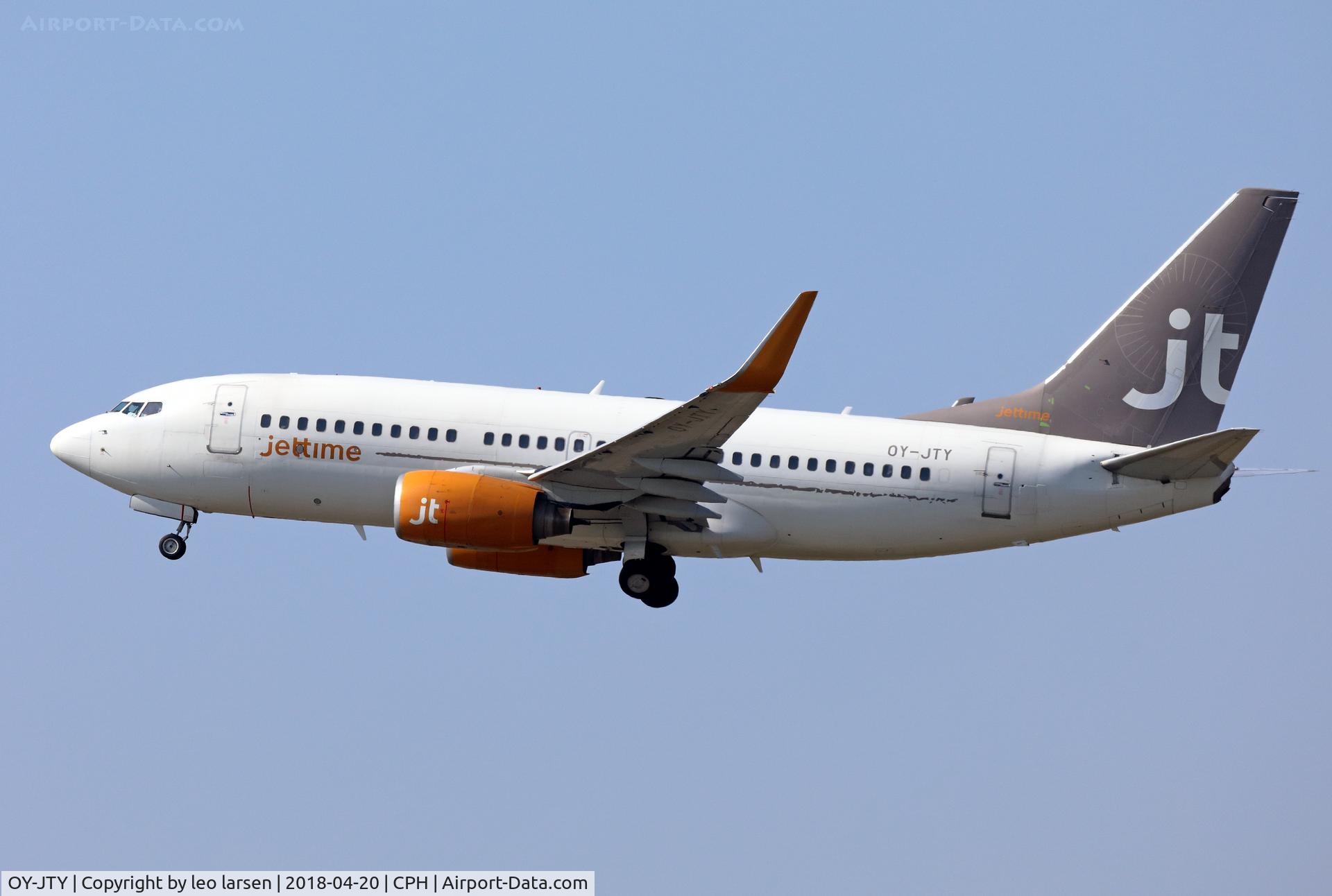 OY-JTY, 2001 Boeing 737-7Q8 C/N 30727, Copenhagen 20.4.2018