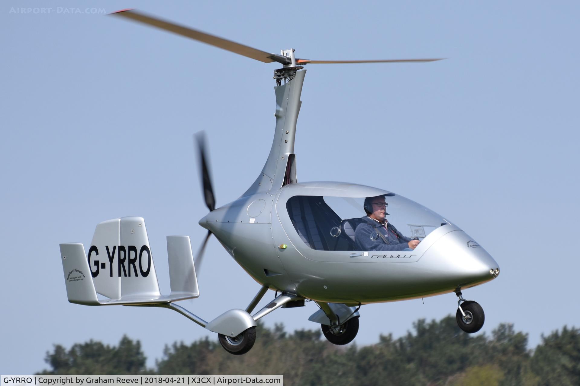 G-YRRO, 2009 Rotorsport UK Calidus C/N RSUK/CALS/002, Departing from Northrepps.