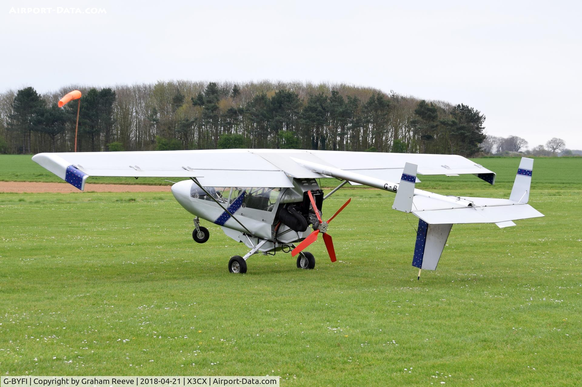 G-BYFI, 1999 CFM Streak Shadow SA C/N PFA 206-13300, Parked at Northrepps.