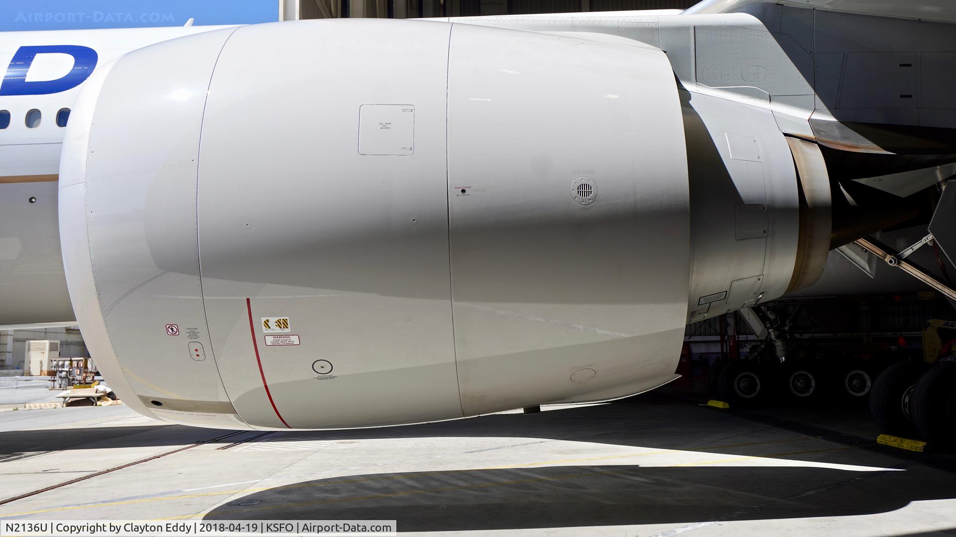 N2136U, 2017 Boeing 777-300/ER C/N 62648, SFO 2018.