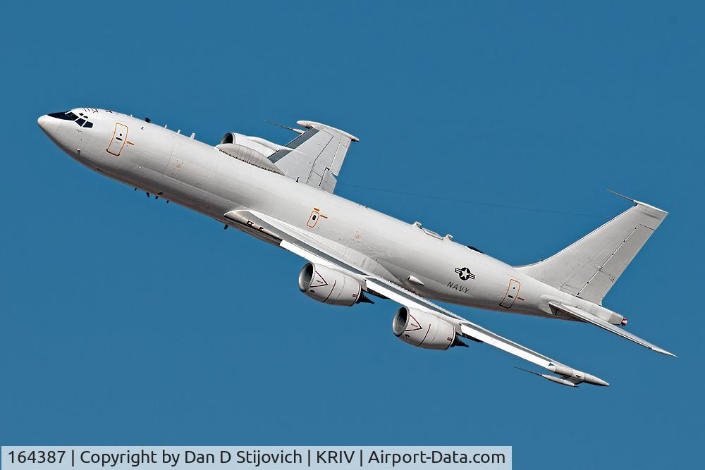 164387, 1990 Boeing E-6B Mercury C/N 24500, E-6 working in the March Field pattern.