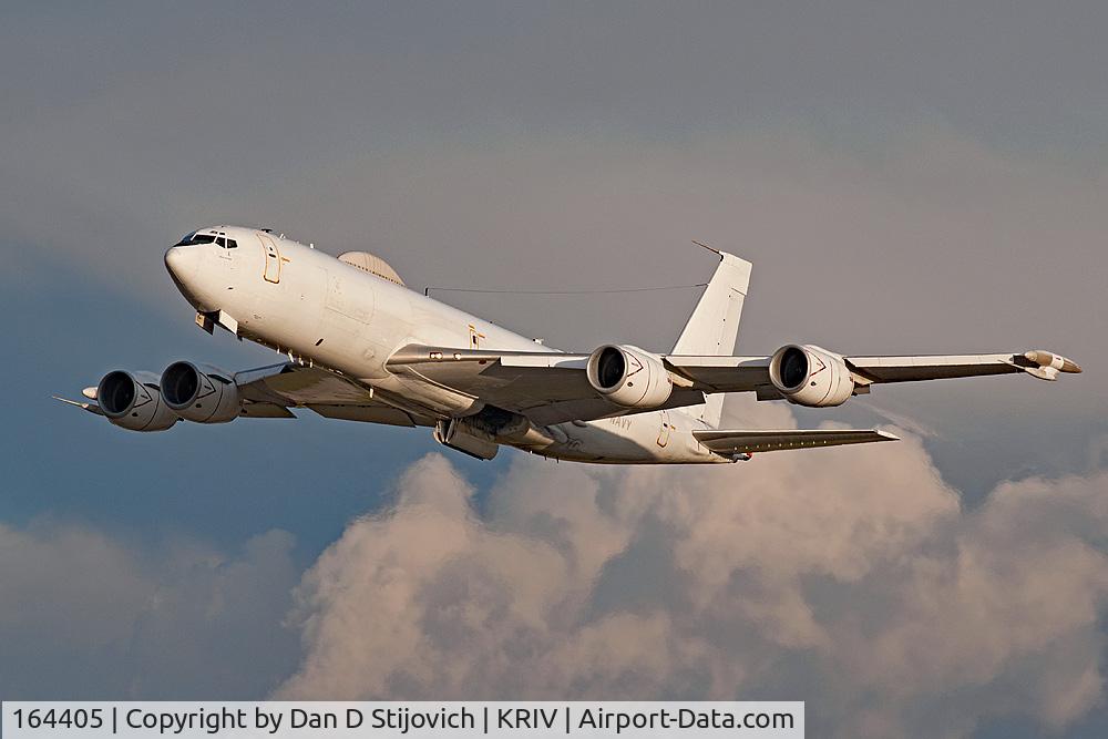 164405, 1990 Boeing E-6B Mercury C/N 24504, E-6B working the March Field tower pattern