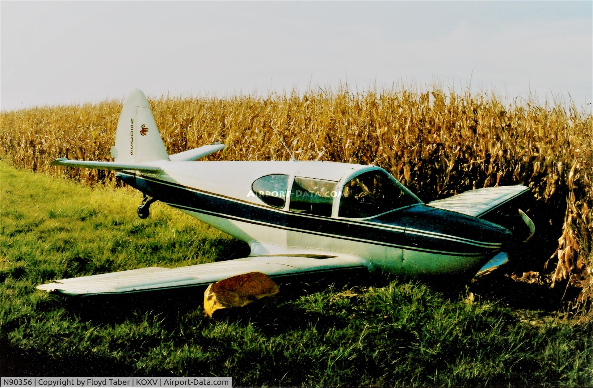 N90356, 1946 Globe GC-1B Swift C/N 370, After a rough landing