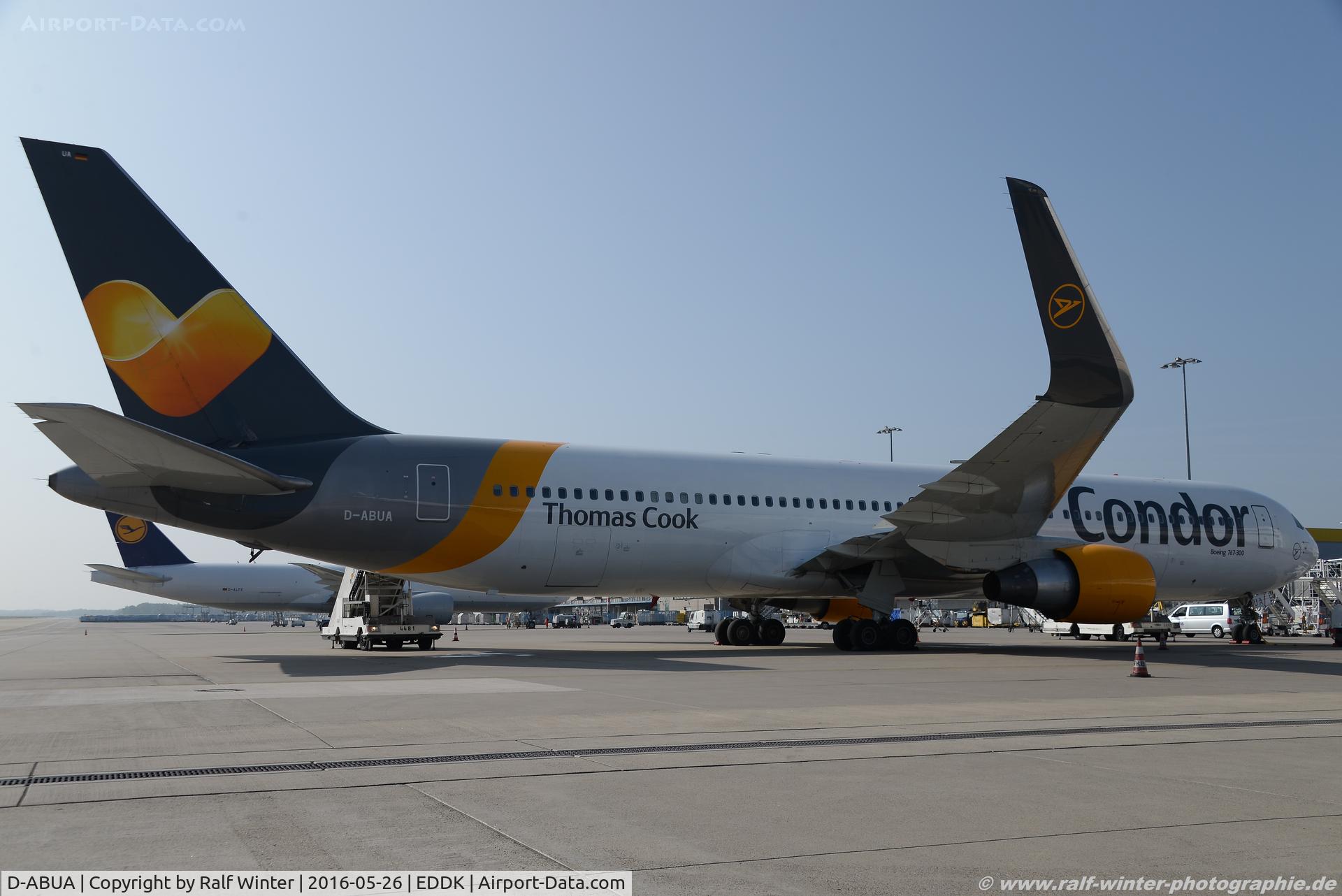 D-ABUA, 1992 Boeing 767-330/ER C/N 26991, Boeing 767-330ER - DE CFG Condor 'Thomas Cook' - 26991 - D-ABUA - 26.05.2016 - CGN