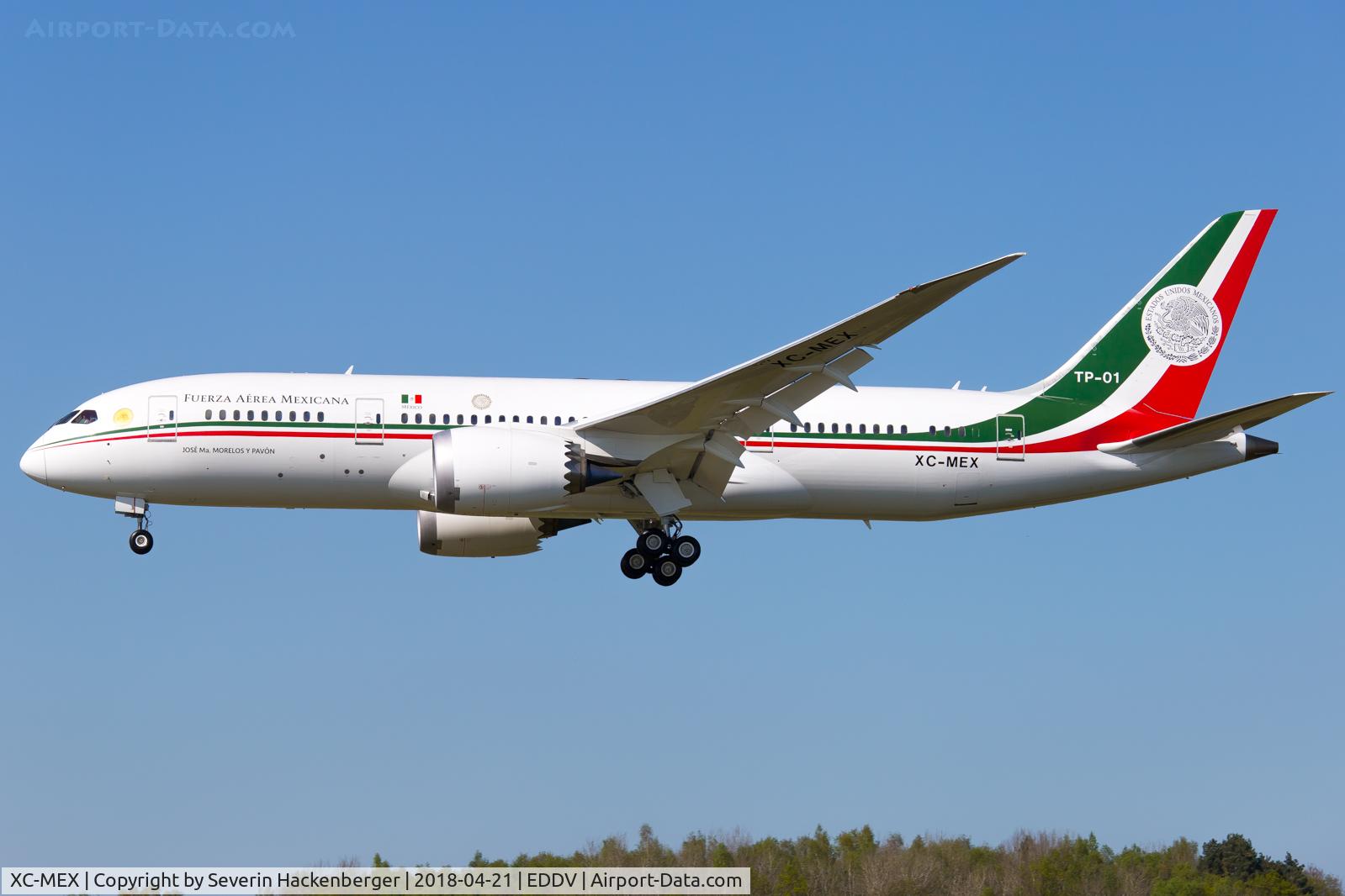 XC-MEX, 2009 Boeing 787-8 Dreamliner C/N 40695, This B788 brought the mexican president to 
