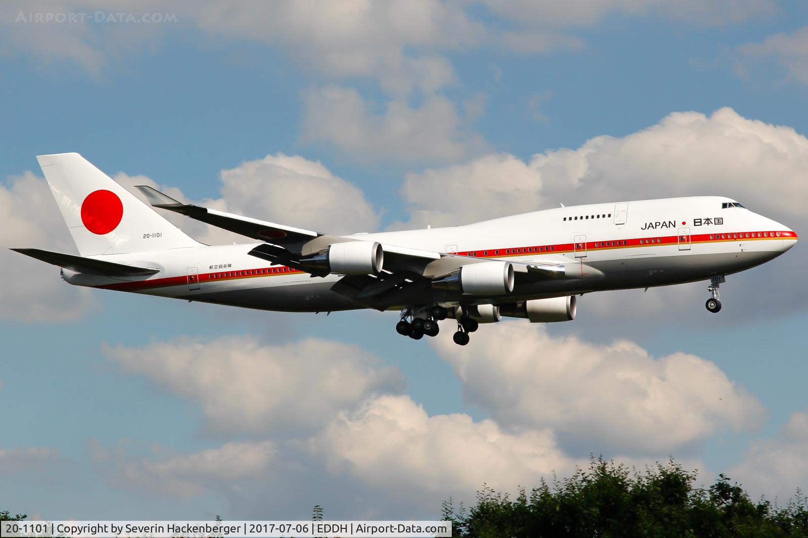20-1101, 1990 Boeing 747-47C C/N 24730, Landing at HAM because of G20 summit.