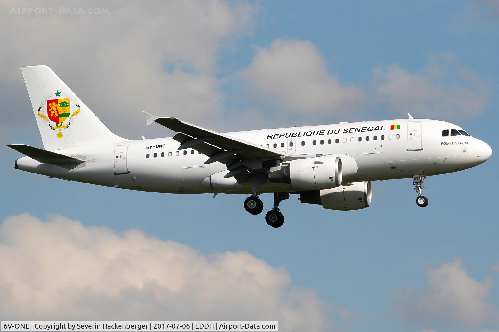 6V-ONE, 2001 Airbus ACJ319 (A319-115/CJ) C/N 1556, Landing at HAM because of G20 summit.