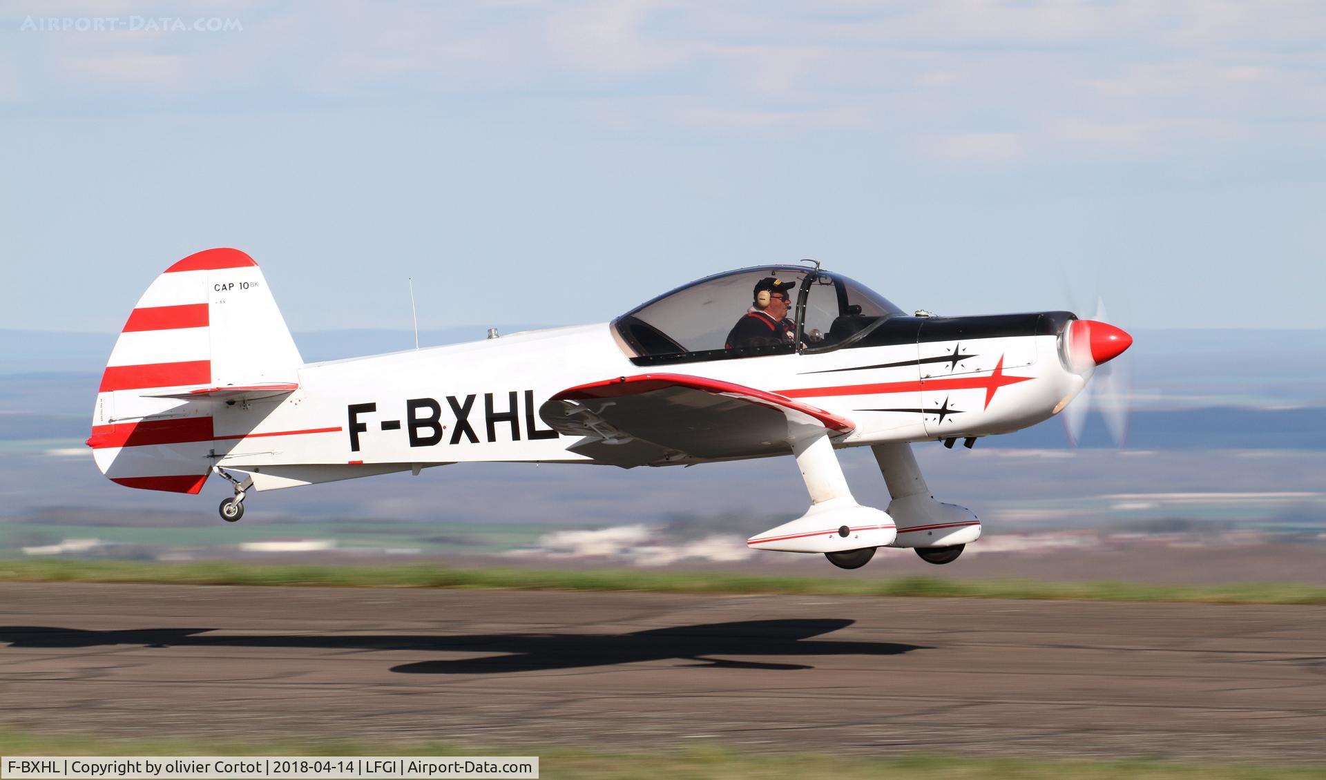 F-BXHL, Mudry CAP-10B C/N 69, taking off from Darois airfield