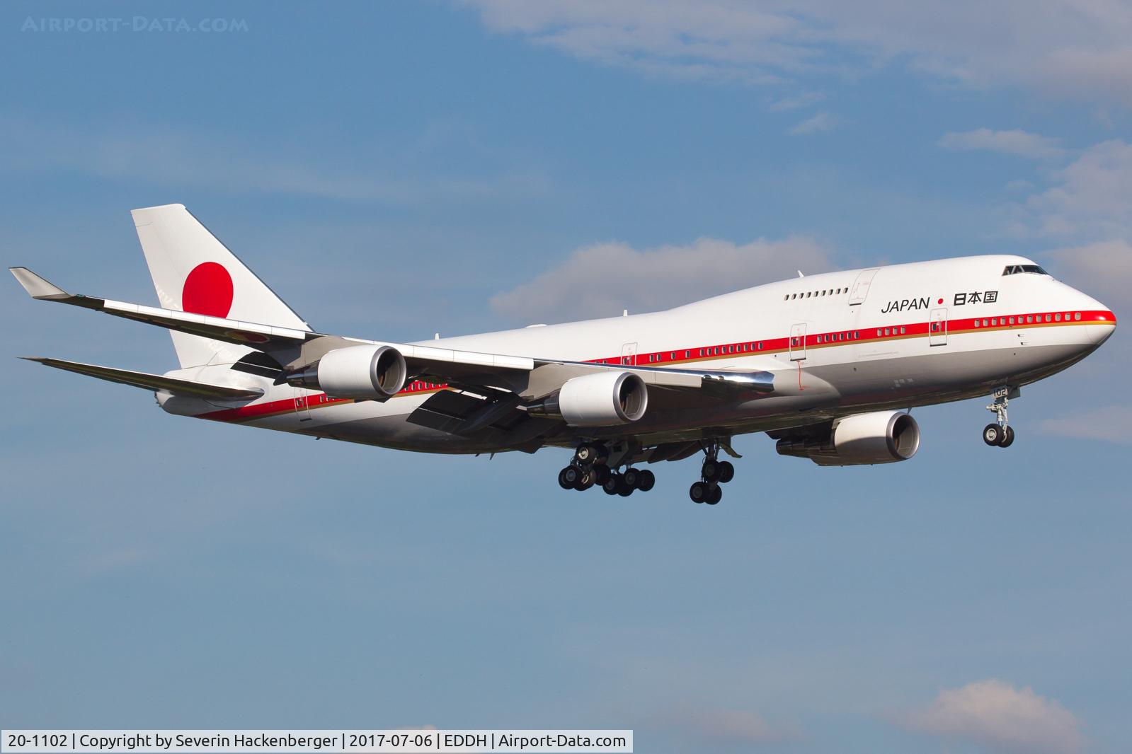 20-1102, 1991 Boeing 747-47C C/N 24731/0839, Landing at HAM because of G20 summit.