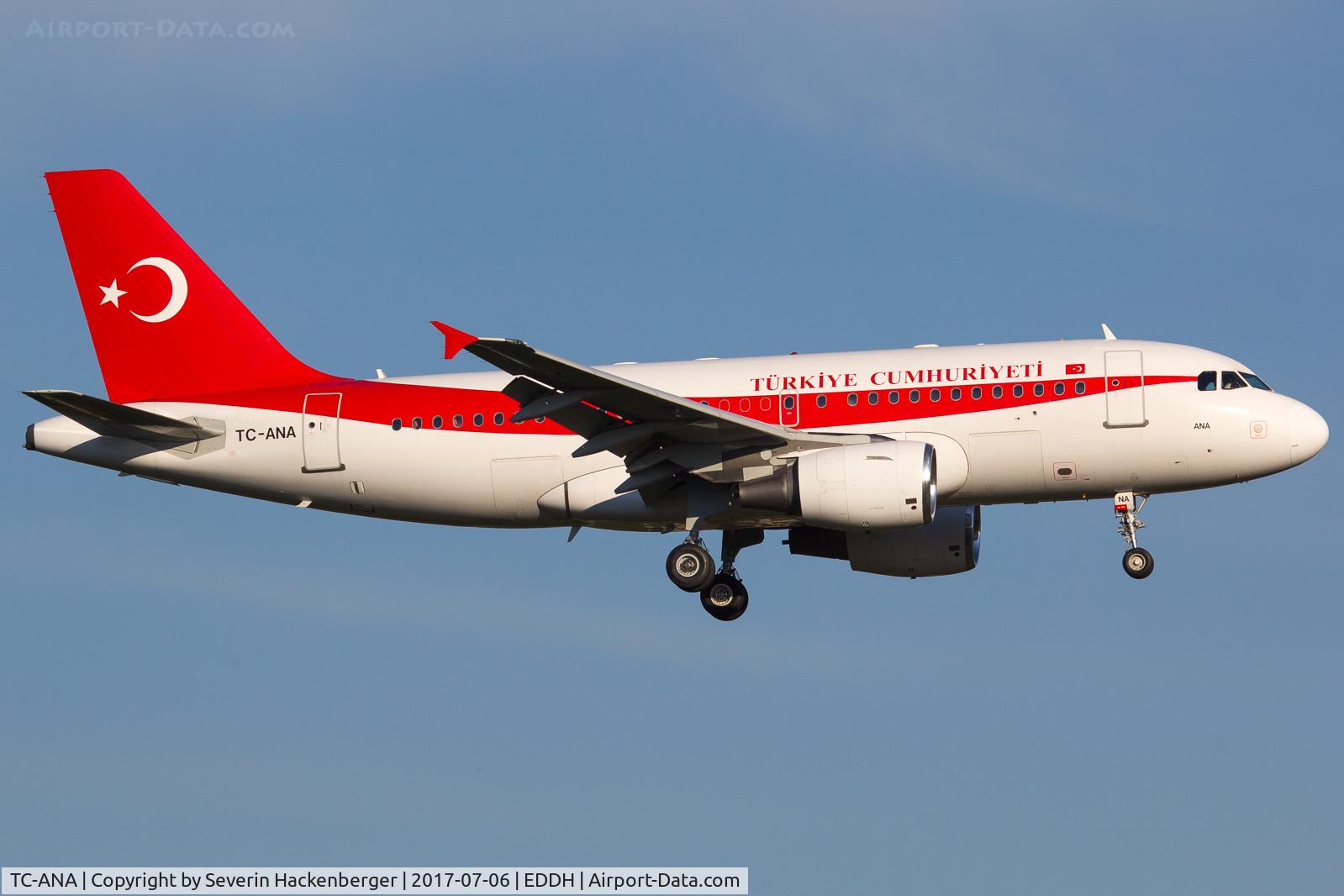 TC-ANA, 2000 Airbus ACJ319 (A319-115/CJ) C/N 1002, Landing at HAM because of G20 summit.