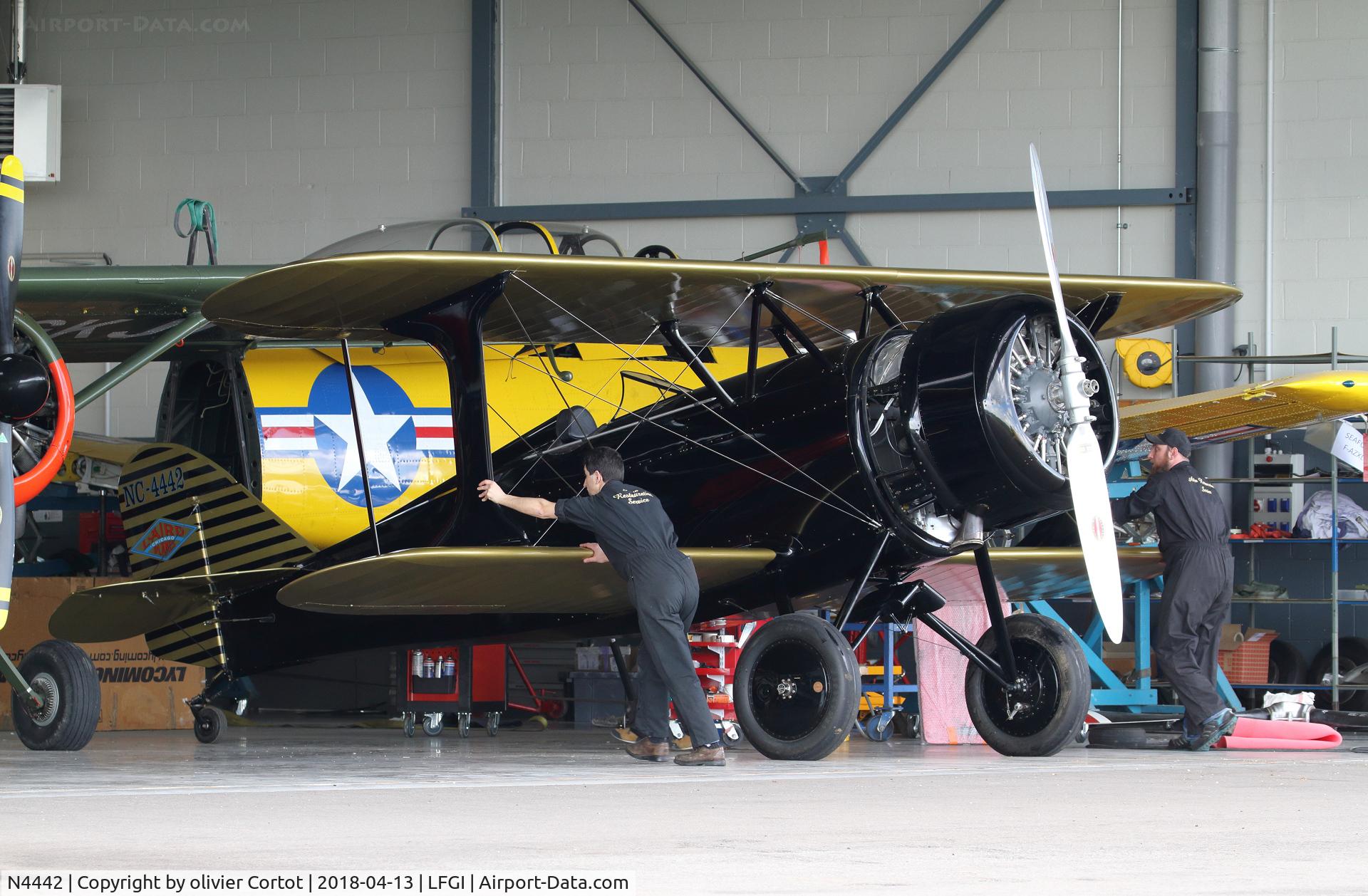 N4442, 1936 Laird LC-RW300 C/N 203, Maintenance at Darois airport