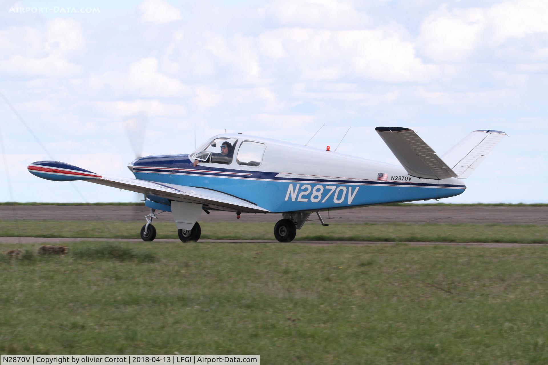 N2870V, 1947 Beech 35 Bonanza C/N D-275, darois airport