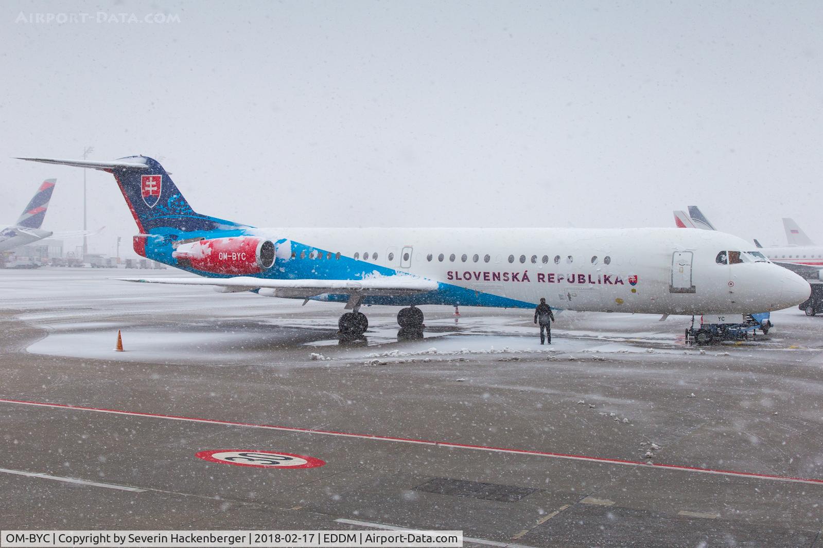 OM-BYC, 1991 Fokker 100 (F-28-0100) C/N 11368, Visitor of MSC 2018.