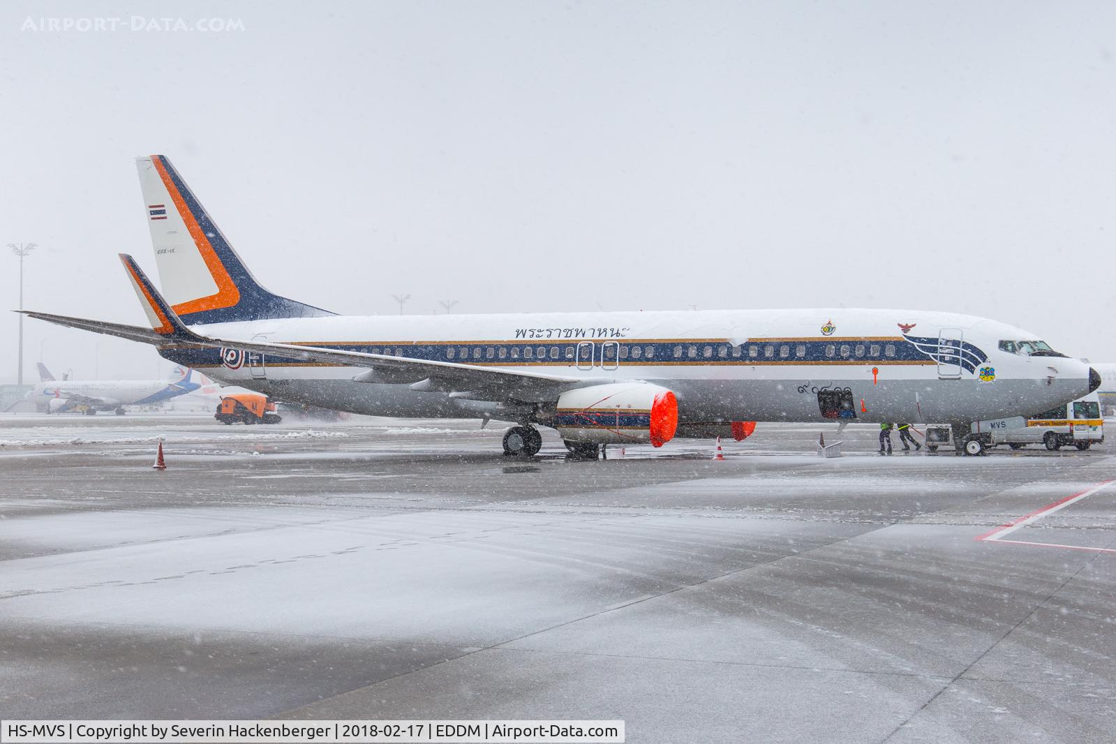 HS-MVS, 2006 Boeing 737-8Z6 C/N 35478, Parked at MUC.