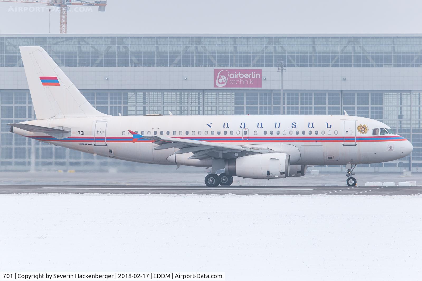 701, 1998 Airbus A319-132 CJ C/N 913, Visitor of MSC 2018.