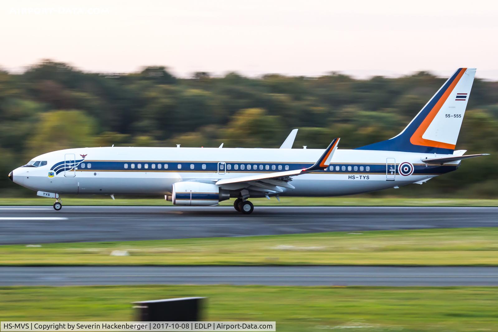 HS-MVS, 2006 Boeing 737-8Z6 C/N 35478, Landing at EDLP.