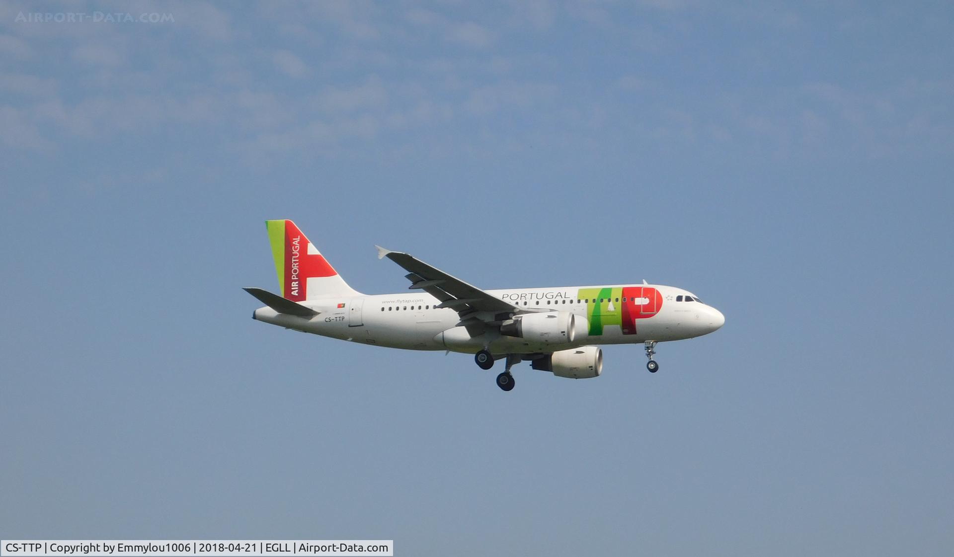 CS-TTP, 2000 Airbus A319-111 C/N 1165, FROM TERMINAL 5