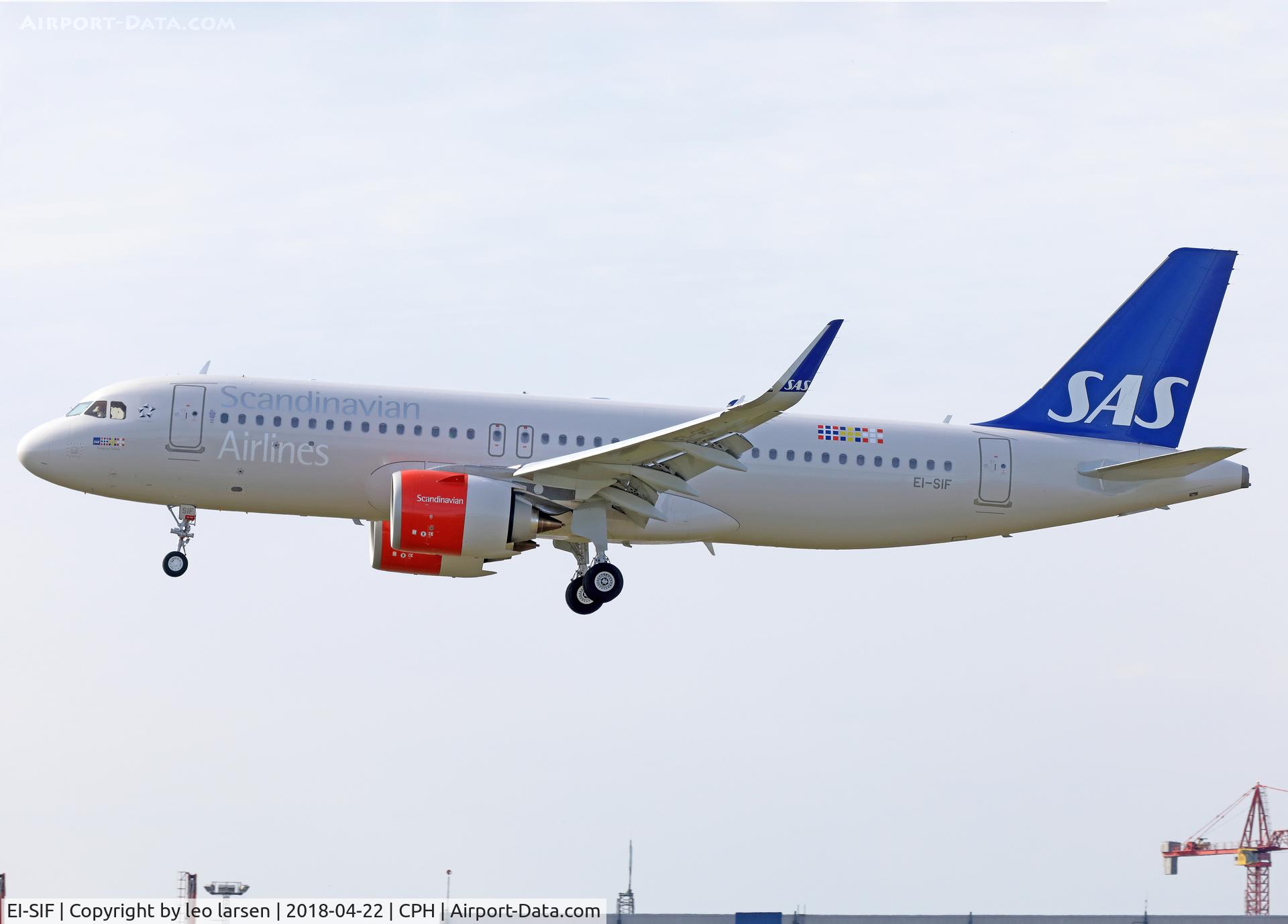 EI-SIF, 2018 Airbus A320-251N C/N 8109, Copenhagen 22.4.2018 L/D R-22L