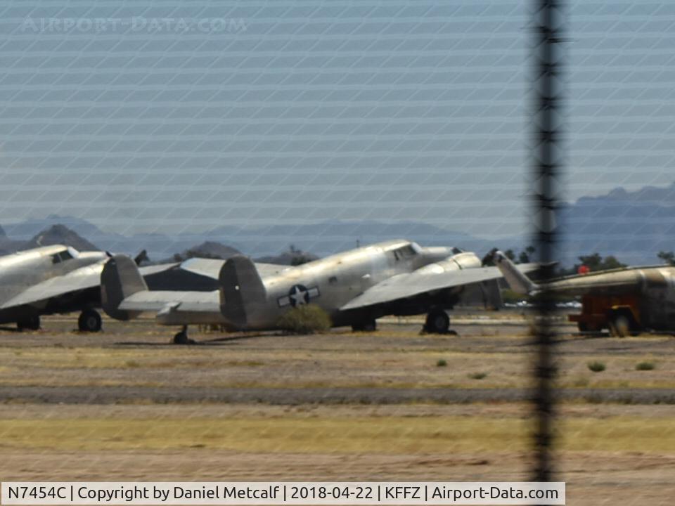 N7454C, 1942 Lockheed PV-2 Harpoon C/N 15-1599, Seen at Falcon Field Municipal Airport