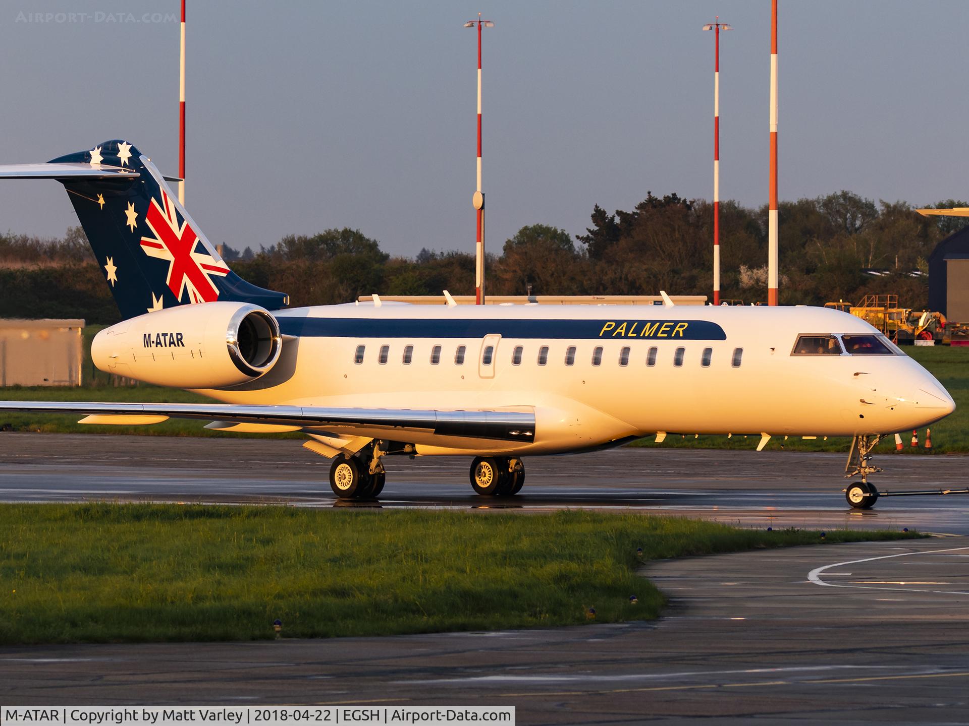 M-ATAR, 2000 Bombardier BD-700-1A10 Global Express C/N 9060, Being towed to the Air Livery hangar....