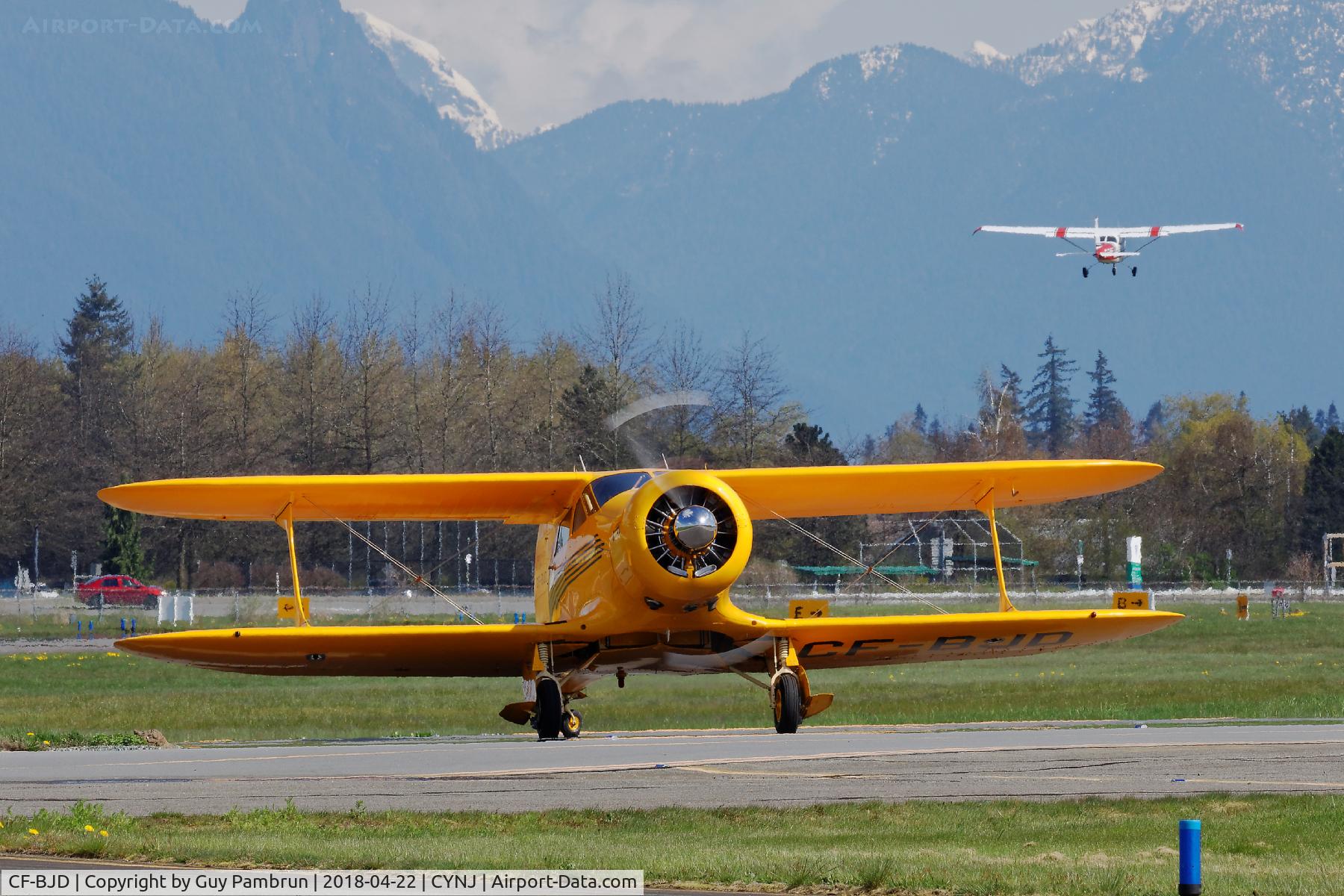 CF-BJD, 1938 Beech D17S Staggerwing C/N 201, Run-up