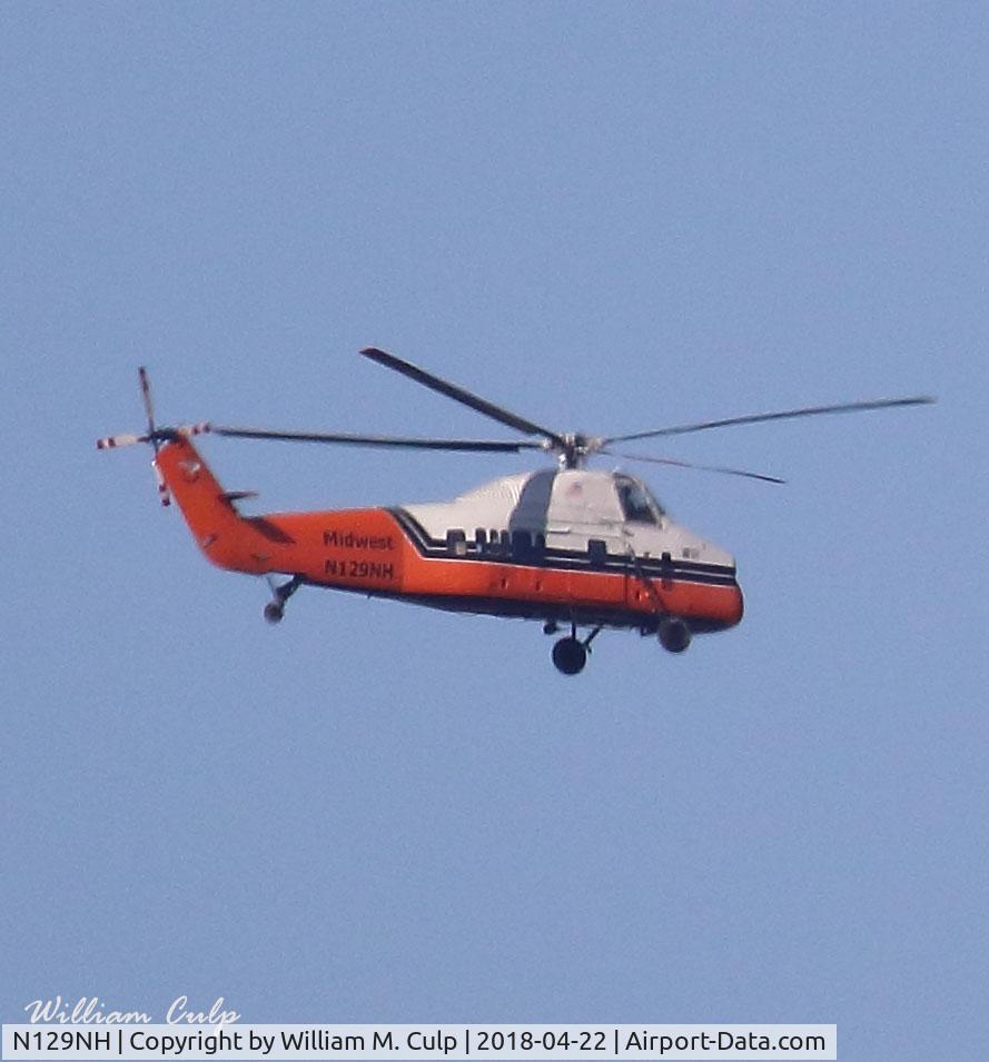 N129NH, 1975 Sikorsky S-58JT C/N 58-855, Was seen flying over Peace Valley Park, New Britain Pa.