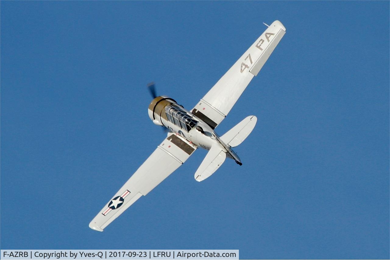 F-AZRB, North American SNJ-5 Texan Texan C/N 88-17955, North American SNJ-5 Texan, On display, Morlaix-Ploujean airport (LFRU-MXN) Air show 2017