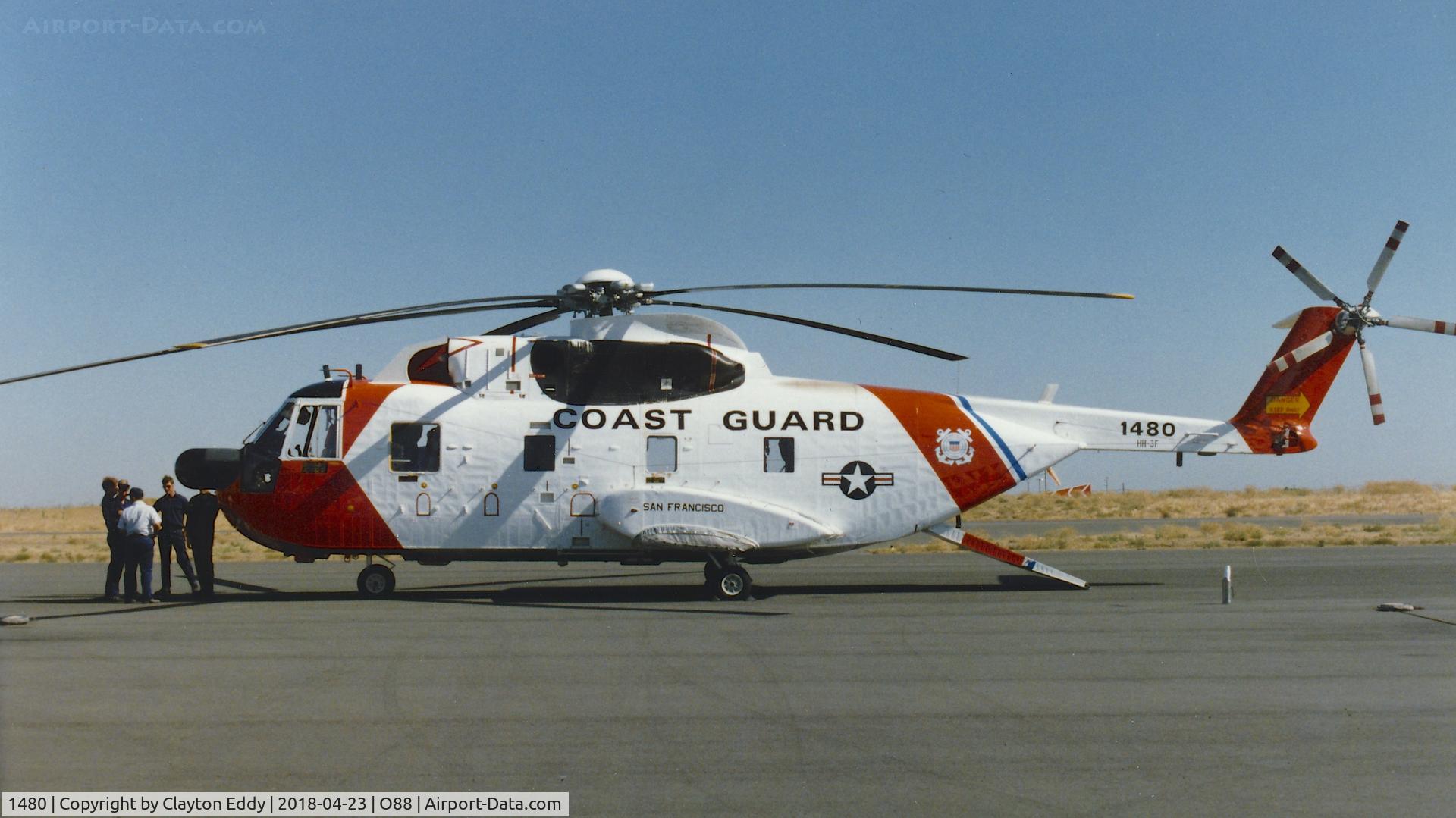 1480, 1961 Sikorsky HH-3F Pelican C/N 61657, Old Rio Vista Airport California 8-86.