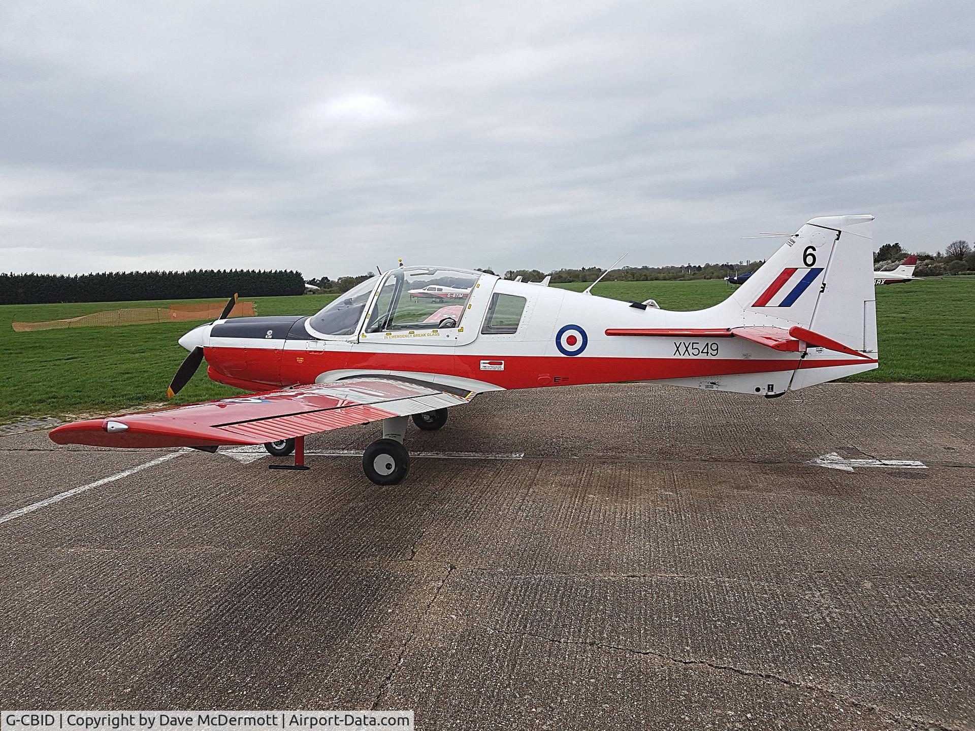 G-CBID, 1974 Scottish Aviation Bulldog T.1 C/N BH.120/242, Taken at White Waltham on 17 April 2018.Just had hour long flight in it.