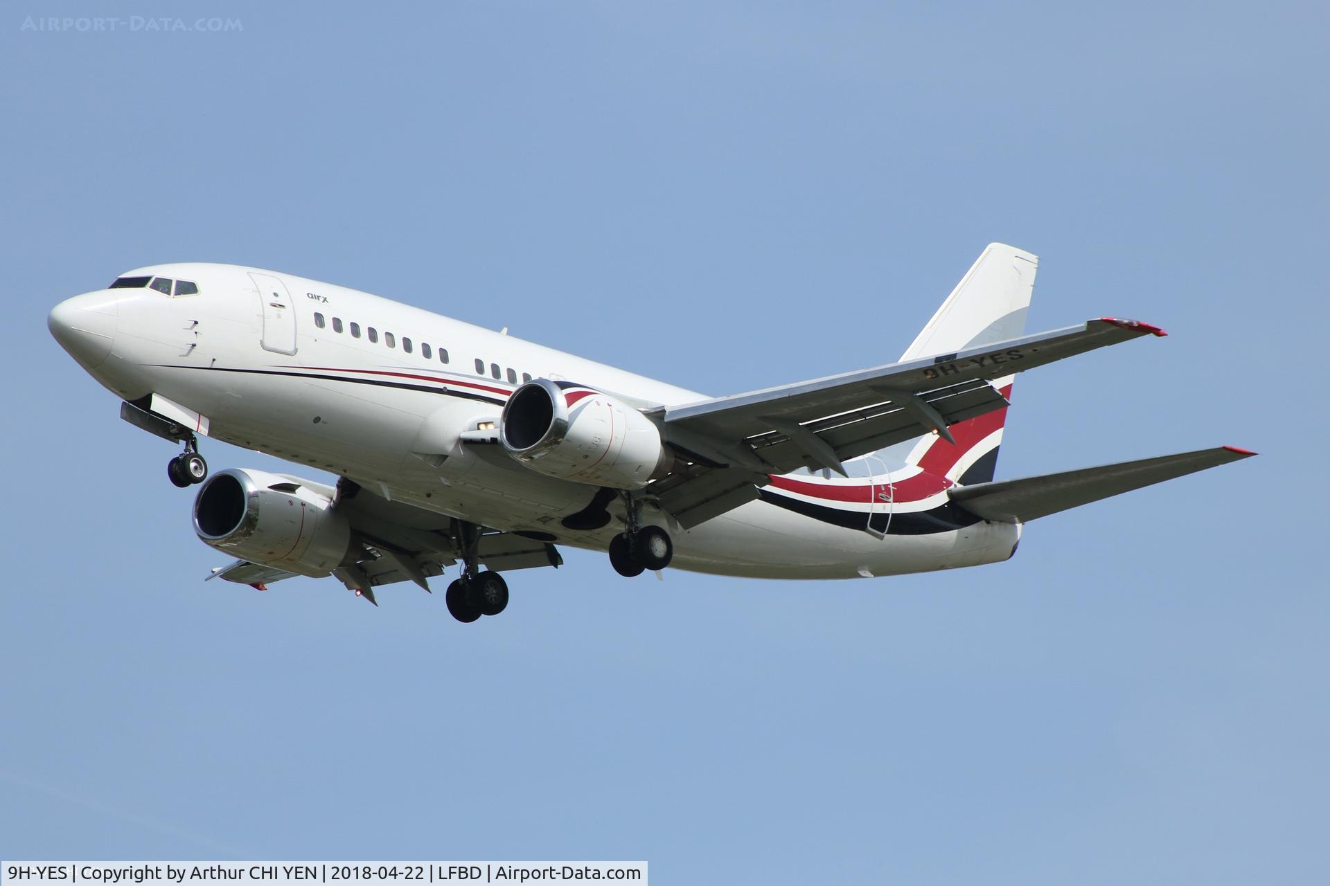 9H-YES, 1991 Boeing 737-5Q8 C/N 25167, From Le Bourget