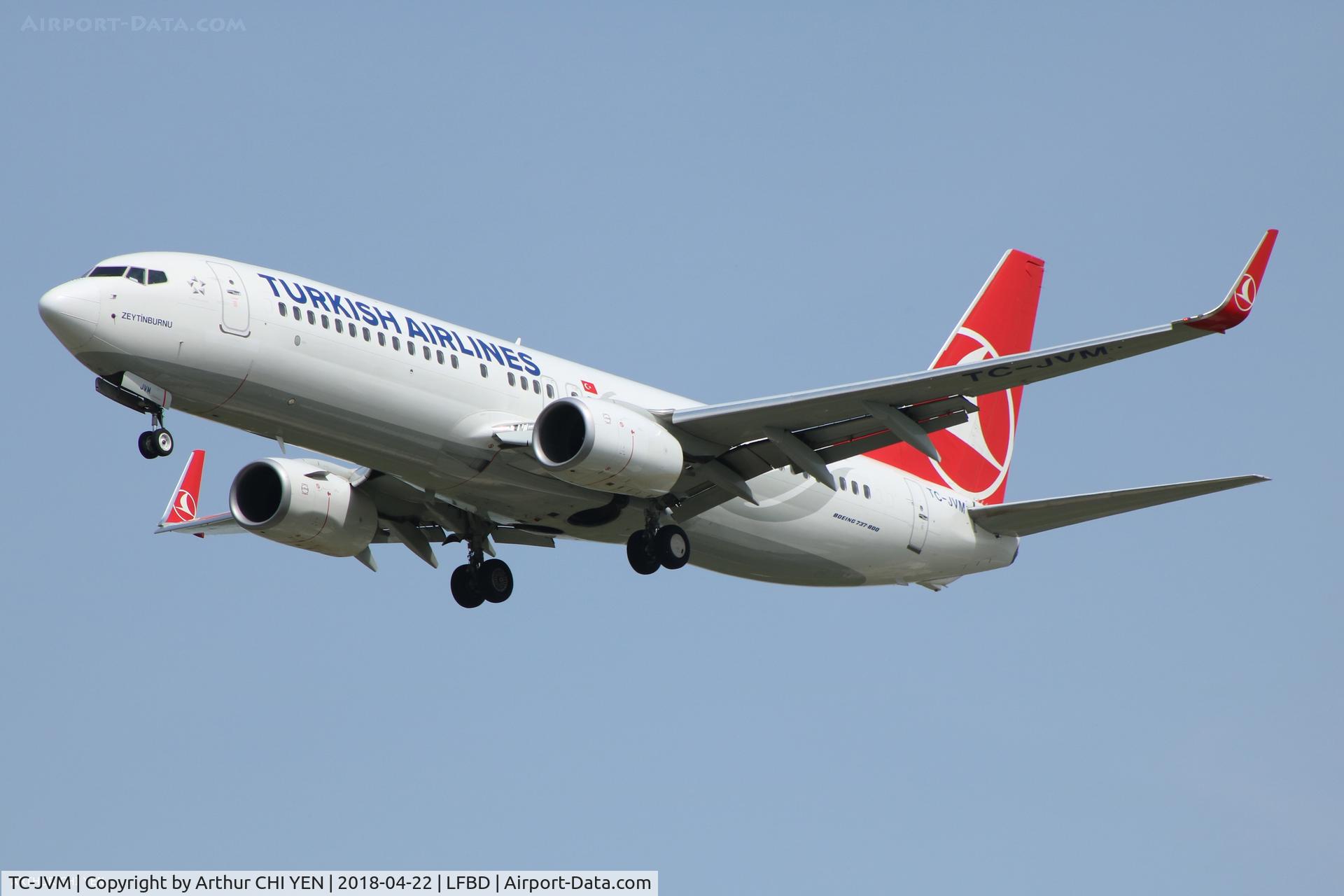 TC-JVM, 2016 Boeing 737-8F2 C/N 60016, From Istanbul