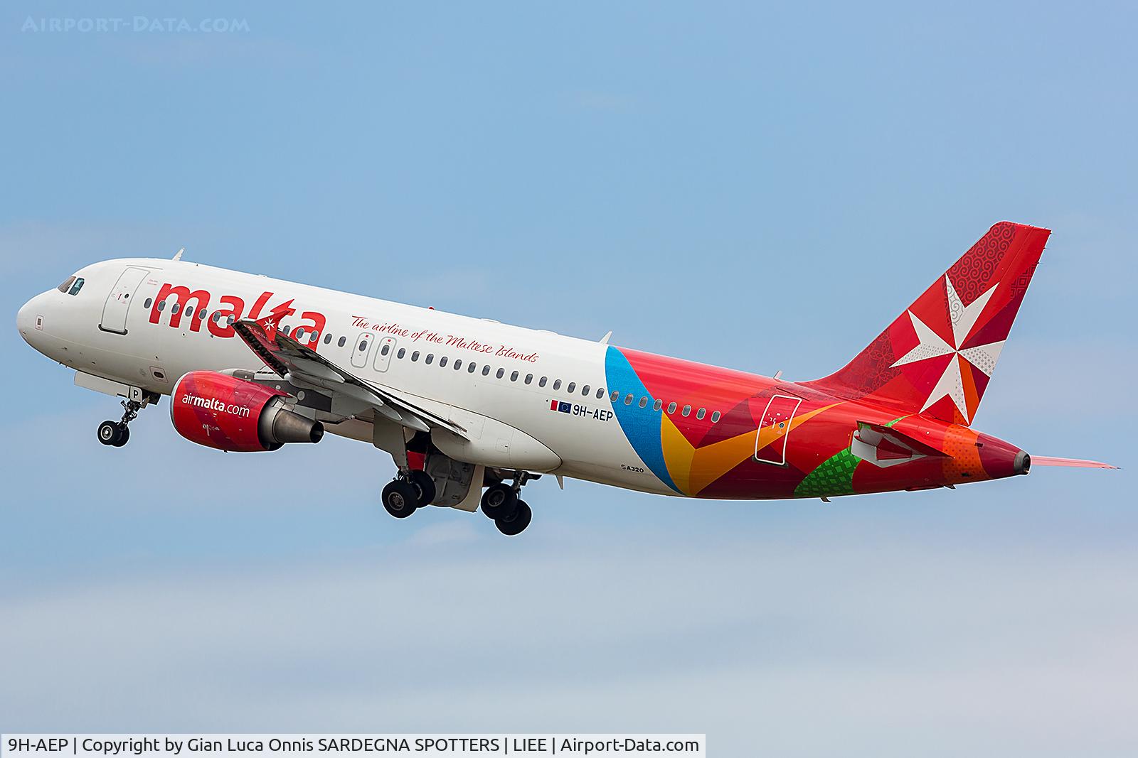 9H-AEP, 2007 Airbus A320-214 C/N 3056, TAKEOFF 32L