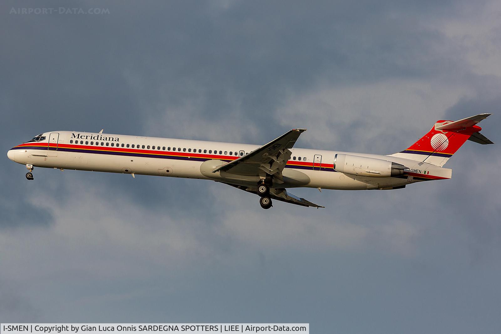 I-SMEN, 1990 McDonnell Douglas MD-83 (DC-9-83) C/N 53013, LANDING 32L