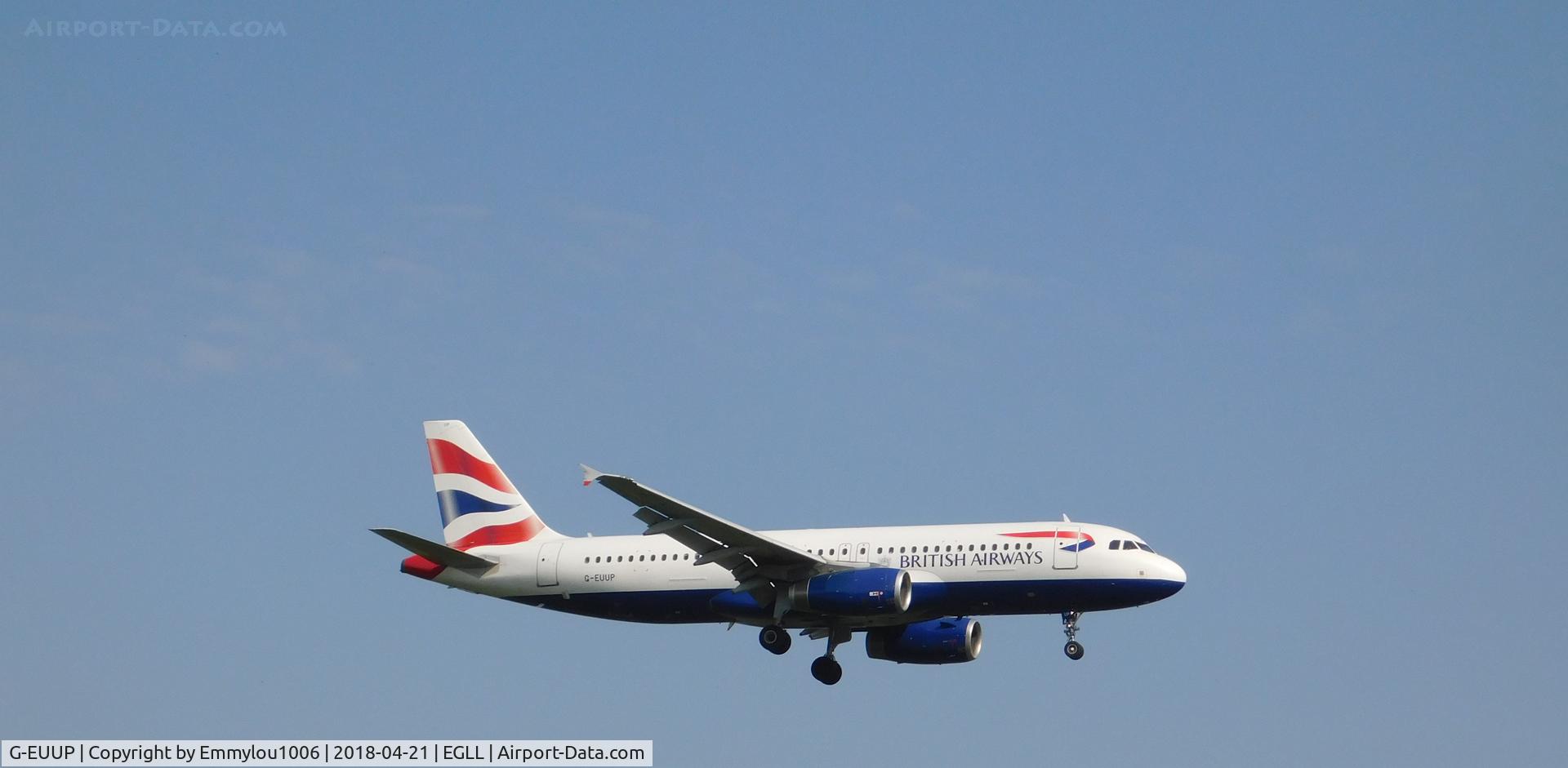 G-EUUP, 2003 Airbus A320-232 C/N 2038, FROM TERMINAL 5