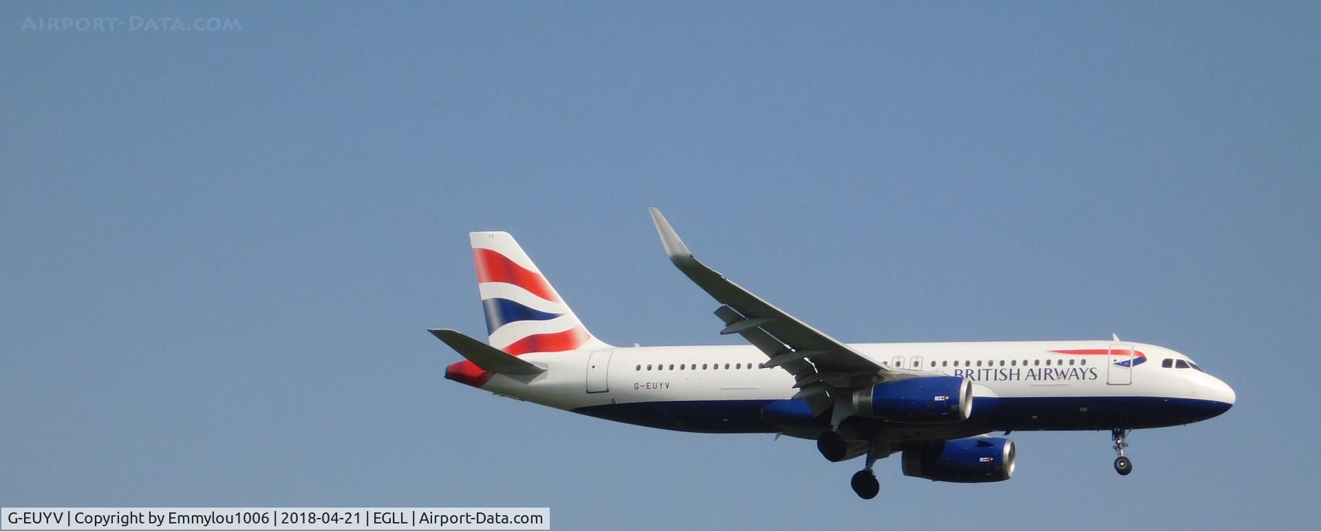 G-EUYV, 2014 Airbus A320-232 C/N 6091, FROM TERMINAL 5