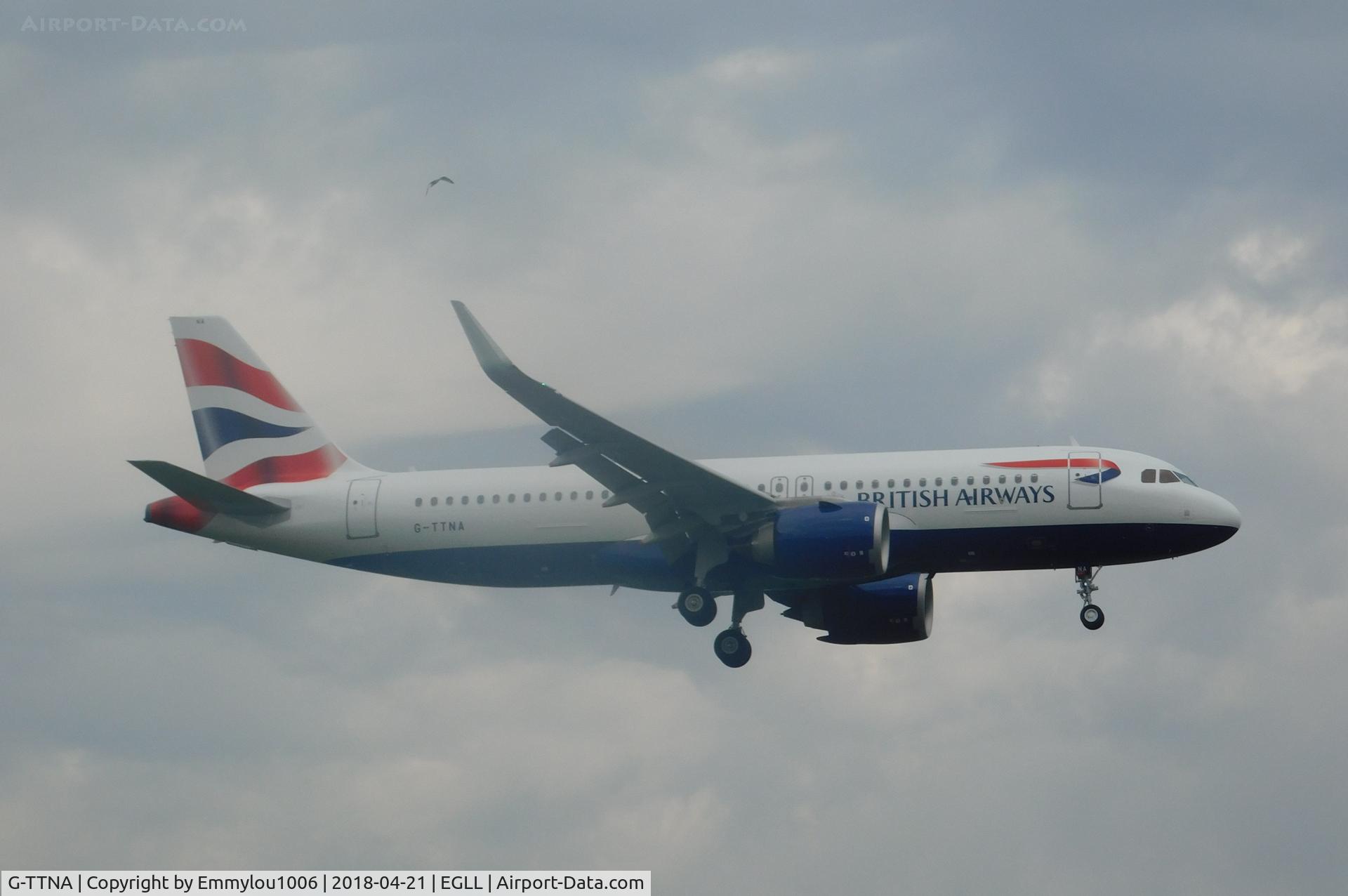 G-TTNA, 2018 Airbus A320-251N C/N 8108, FROM TERMINAL 5