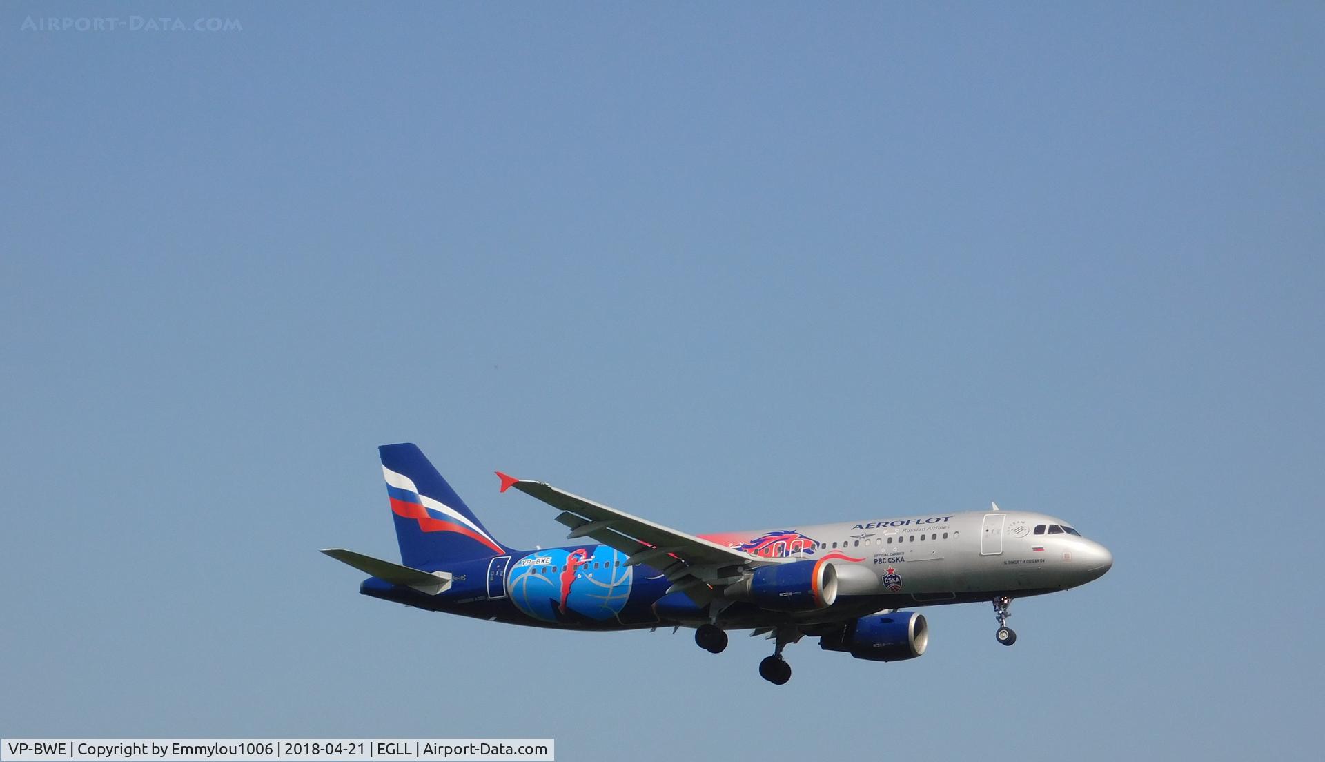 VP-BWE, 2003 Airbus A320-214 C/N 2133, FROM TERMINAL 5