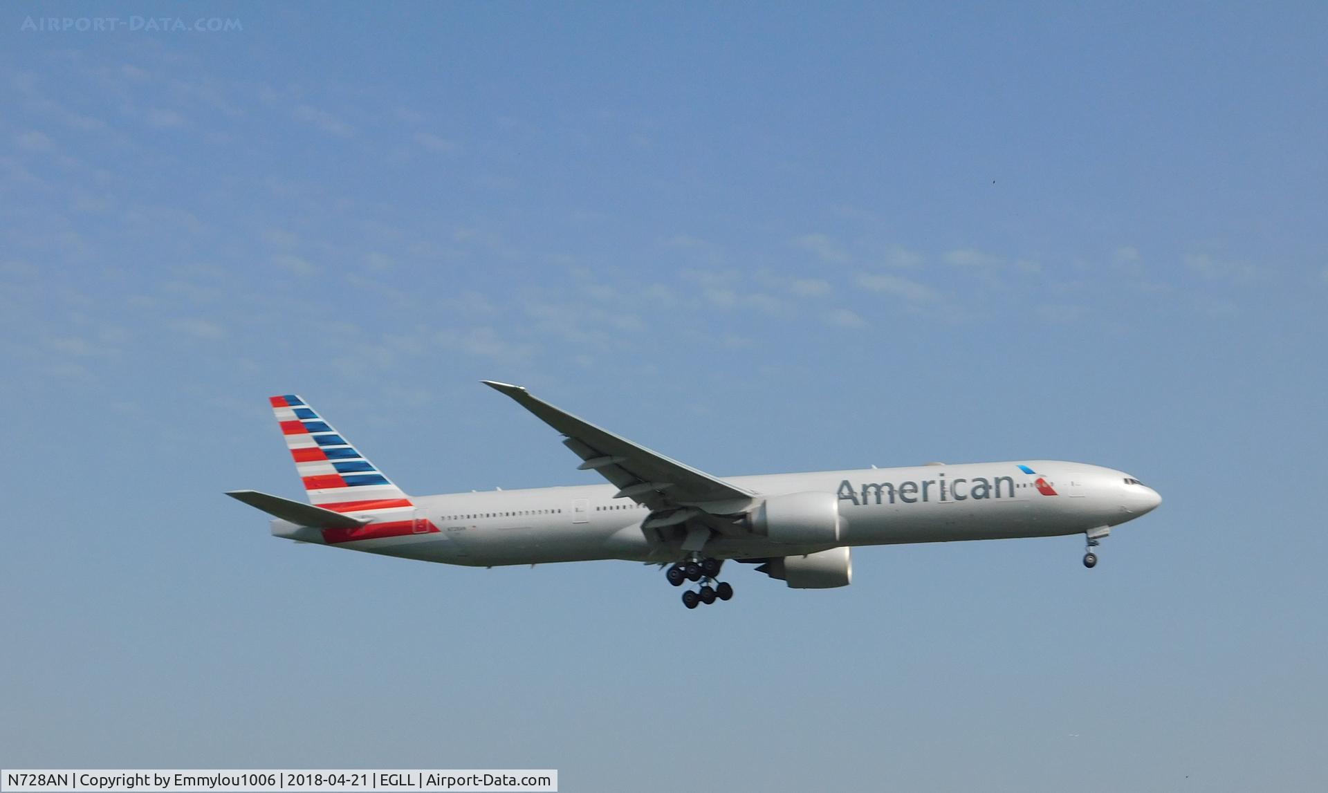 N728AN, 2014 Boeing 777-323/ER C/N 31553, FROM TERMINAL 5