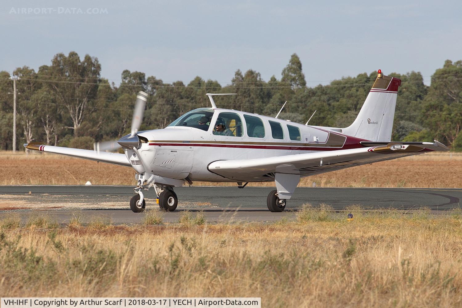 VH-IHF, 1978 Beech A36 Bonanza 36 C/N E-1356, AAAA Fly in Echuca 2018