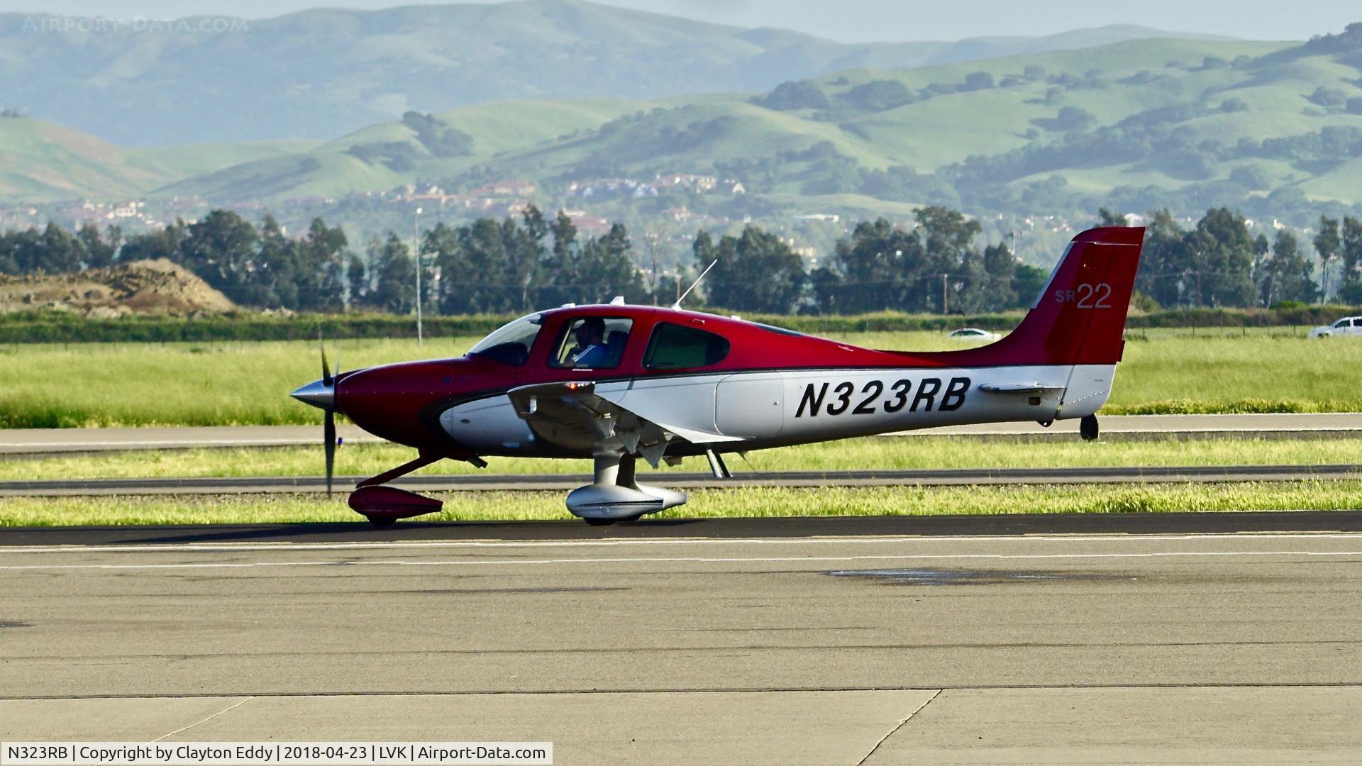 N323RB, 2012 Cirrus SR22 C/N 3906, Livermore Airport California 2018.