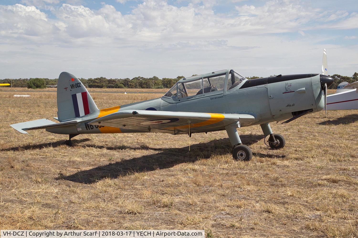 VH-DCZ, 1949 De Havilland DHC-1 Chipmunk T.10 C/N C1/0131, AAAA Fly in Echuca 2018