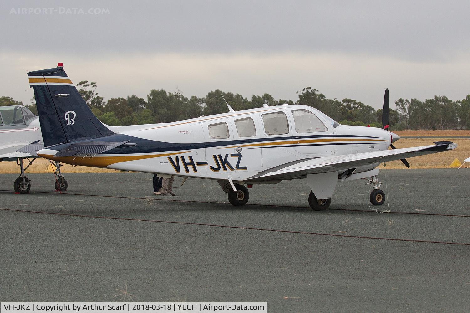 VH-JKZ, Raytheon Aircraft Company G36 C/N E-3653, AAAA Fly in Echuca 2018