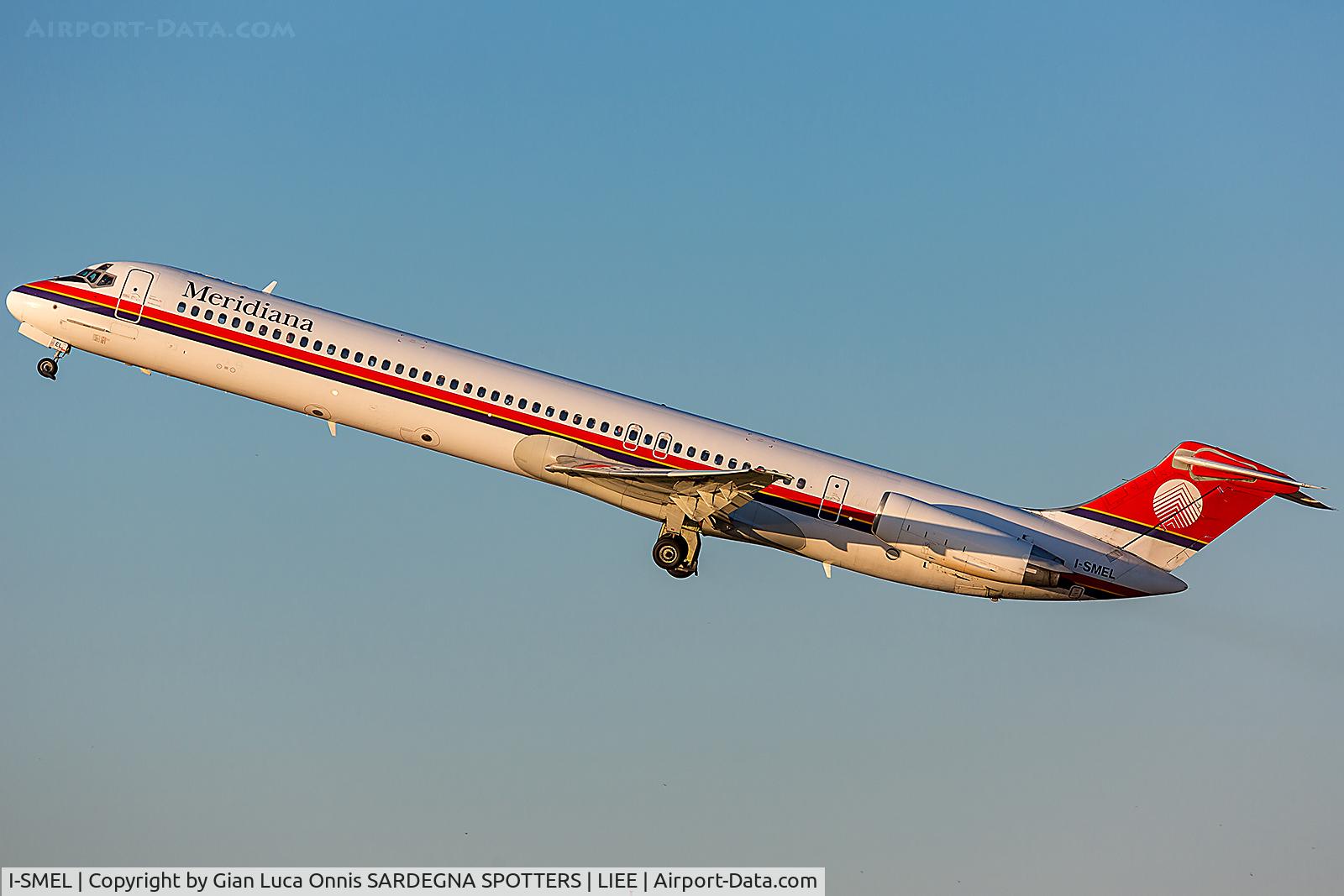 I-SMEL, 1984 McDonnell Douglas MD-82 (DC-9-82) C/N 49247, TAKEOFF 32L