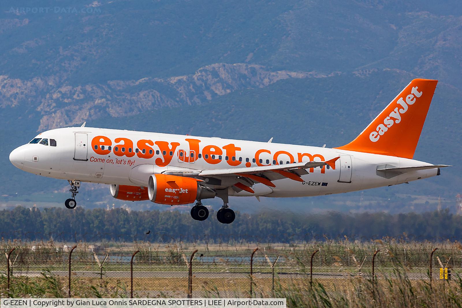 G-EZEN, 2004 Airbus A319-111 C/N 2245, LANDING 14R